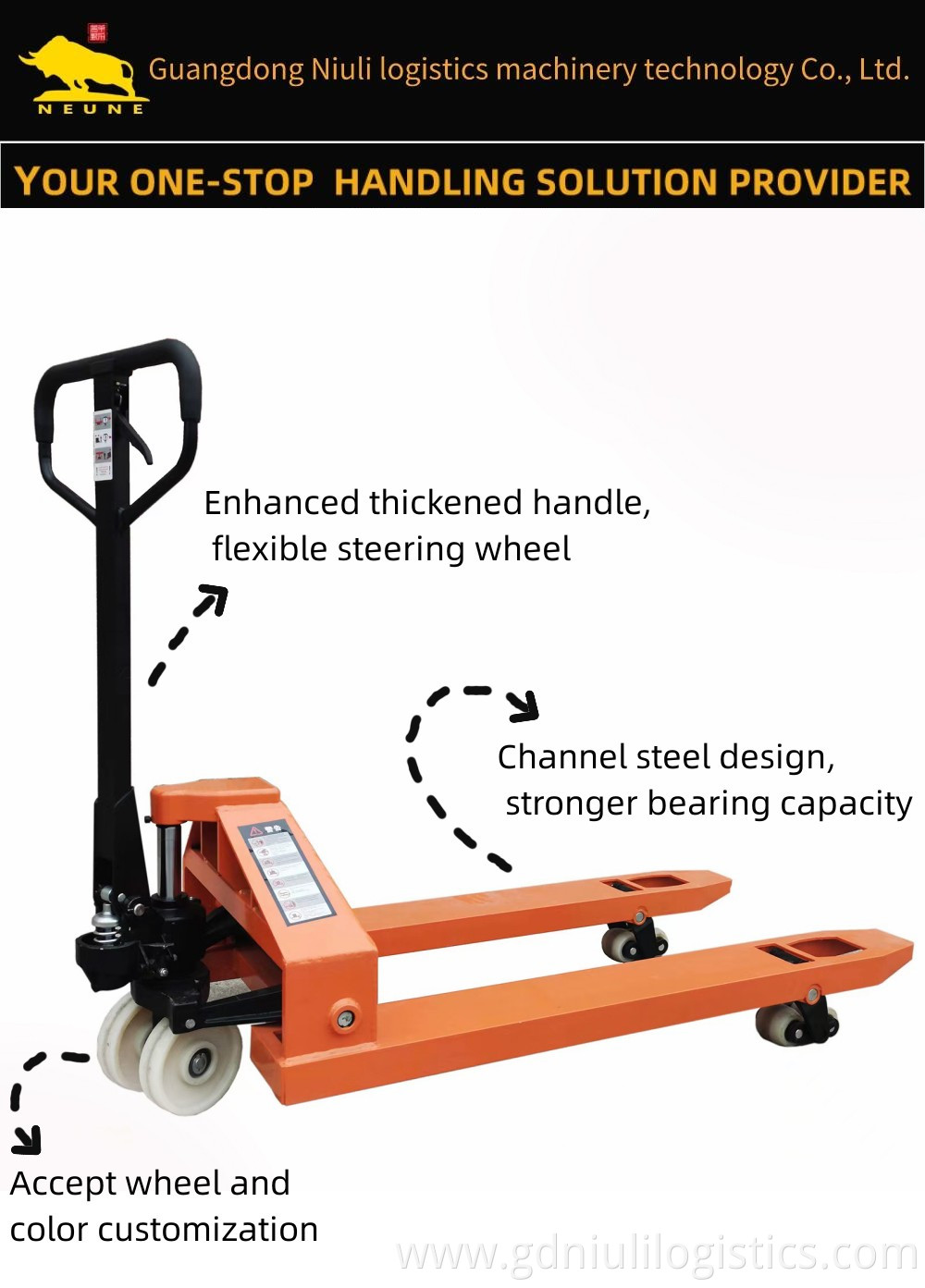 High Quality Hand Hydraulic Pallet Jack 5T 